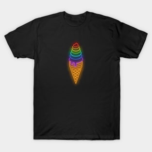 Ice Cream Colorful , LGBTQ , Gay Pride , Bisexual , Lesbian ,Transgender T-Shirt